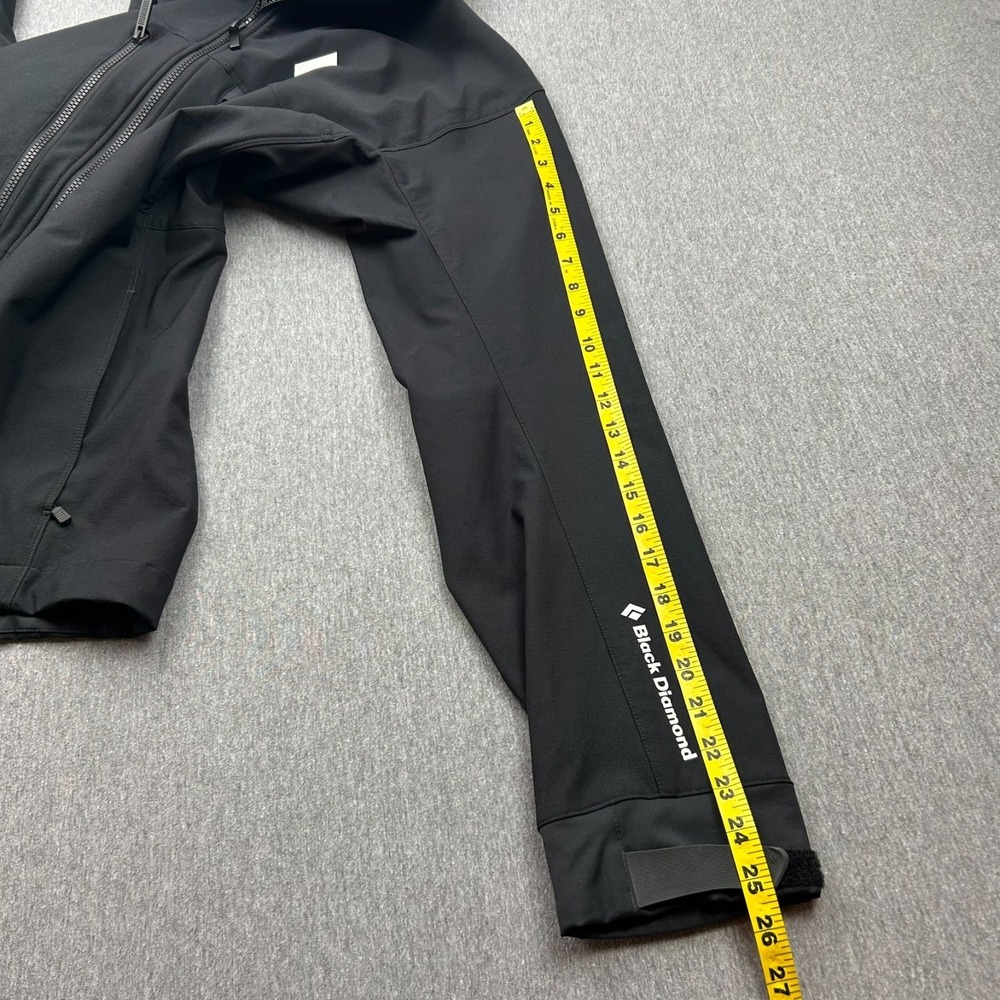 Black Diamond Dawn Patrol Jacket Mens XL Softshell Full Zip Black Schoeller - Picture 7 of 16